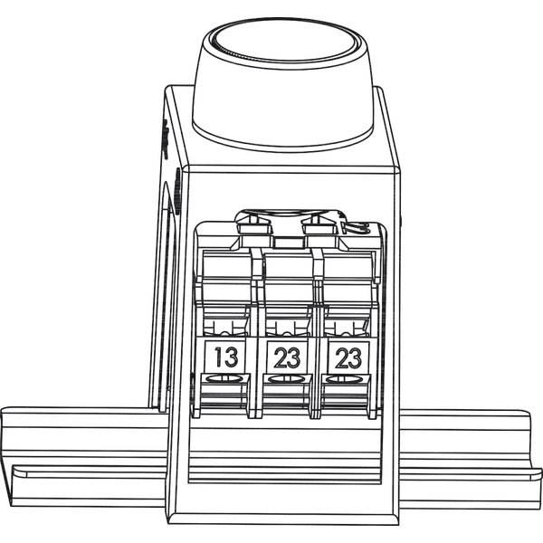 Adaptér pro montáž tlačítek SP22 na DIN lištu - Obrázek výrobku